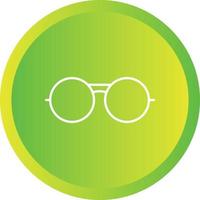 icône de ligne vectorielle de lunettes vintage unique vecteur