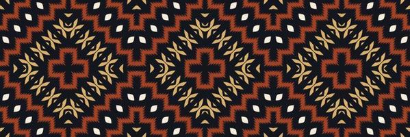 ethnique ikat triangle batik textile modèle sans couture numérique vecteur conception pour impression saree kurti borneo tissu frontière brosse symboles échantillons coton
