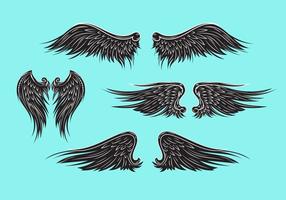 Vector des ailes ou des anges héraldiques