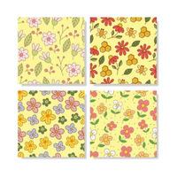 motif floral simple sans soudure vecteur