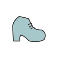 modèle de logo d'illustration vectorielle d'icône de bottes à de nombreuses fins. isolé sur fond blanc. vecteur