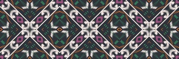 ikat floral batik textile modèle sans couture conception de vecteur numérique pour impression saree kurti borneo tissu frontière brosse symboles échantillons élégant