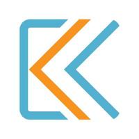 création d'icône logo lettre k vecteur