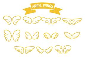 Vecteur icône des anges ailes