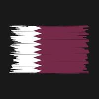 vecteur de brosse drapeau qatar