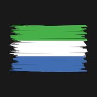 vecteur de brosse drapeau sierra leone