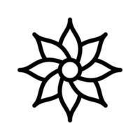 illustration vectorielle de fleur sur fond.symboles de qualité premium.icônes vectorielles pour le concept et la conception graphique. vecteur