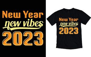 bonne année typographie t-shirts vecteur