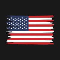vecteur de brosse drapeau américain