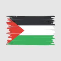 vecteur de brosse drapeau palestine