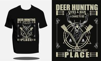 conception de t shirt de chasse ou modèle de conception de t shirt de chasse ou vecteur de chasse pour t shirt