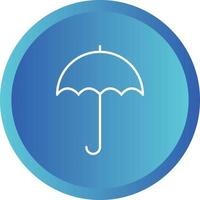 icône de ligne vectorielle parapluie unique vecteur