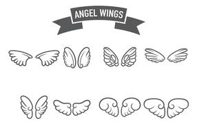 Vecteur icône des anges ailes