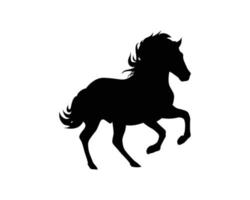 modèle de vecteur de silhouette de cheval