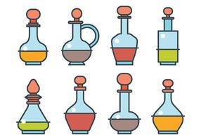 Icônes vectorielles de décanteurs vecteur