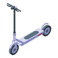 icône de scooter électrique de personne, style isométrique vecteur