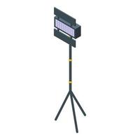 icône de lumière led cinéma, style isométrique vecteur