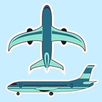 illustration vectorielle d'avion vecteur