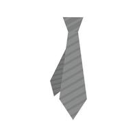 cravate plate icône en niveaux de gris vecteur
