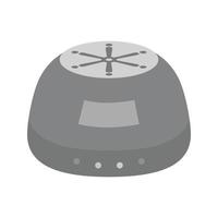 icône de purificateur d'air plat en niveaux de gris vecteur