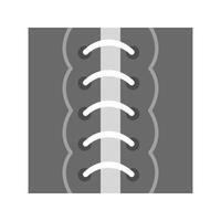icône de couture plate en niveaux de gris vecteur