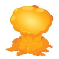 icône d'explosion atomique, style isométrique