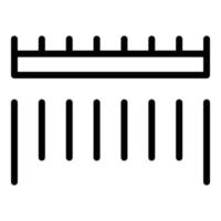 vecteur de contour d'icône de numérisation de codes-barres. scanner le code