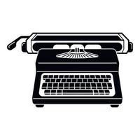 icône de machine à écrire, style simple vecteur