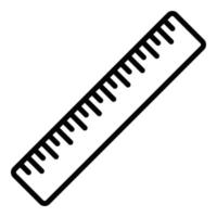 icône de règle de mesure, style de contour vecteur