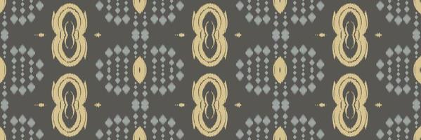 batik textile ikkat ou ikat cadre modèle sans couture conception de vecteur numérique pour impression saree kurti borneo tissu frontière brosse symboles échantillons coton