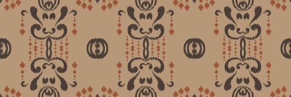 motif ikat fleur batik textile modèle sans couture numérique vecteur conception pour impression saree kurti borneo tissu frontière brosse symboles échantillons coton