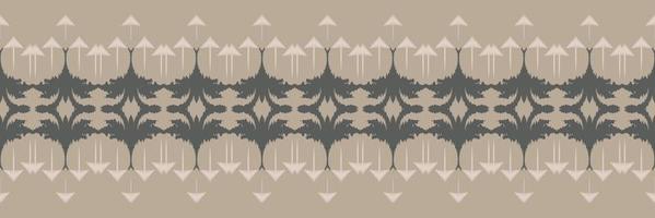modèle sans couture de frontière ikat afrique tribale. ethnique géométrique batik ikkat numérique vecteur conception textile pour impressions tissu sari mughal brosse symbole andains texture kurti kurtis kurtas