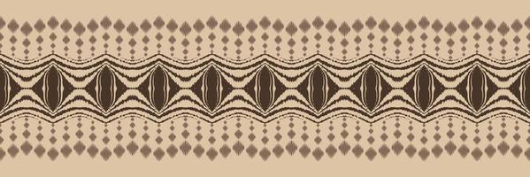 modèle sans couture d'arrière-plans tribaux de frontière ikat. ethnique géométrique batik ikkat numérique vecteur conception textile pour impressions tissu sari mughal brosse symbole andains texture kurti kurtis kurtas
