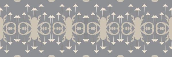 batik textile ethnique ikat cadre modèle sans couture numérique vecteur conception pour impression saree kurti borneo tissu frontière brosse symboles échantillons élégant