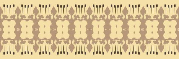 modèle sans couture d'art tribal frontière ikat. ethnique géométrique batik ikkat numérique vecteur conception textile pour impressions tissu sari mughal brosse symbole andains texture kurti kurtis kurtas