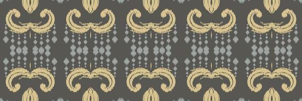 ikkat ou ikat cadre batik textile modèle sans couture conception de vecteur numérique pour impression saree kurti borneo tissu frontière brosse symboles échantillons élégant