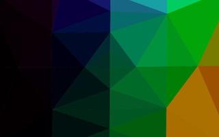 multicolore foncé, texture triangle floue vecteur arc-en-ciel.