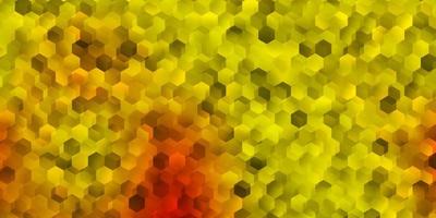 fond de vecteur jaune clair avec des formes hexagonales.
