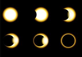 Vecteurs de phase Eclipse solaire vecteur