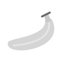 icône plate en niveaux de gris de bananes vecteur