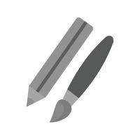 icône de conception plate en niveaux de gris vecteur