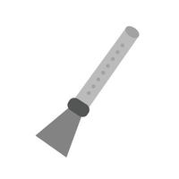 icône de flûte plate en niveaux de gris vecteur