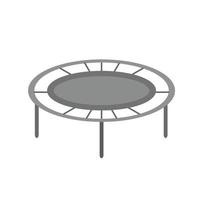 icône de trampoline plat en niveaux de gris vecteur