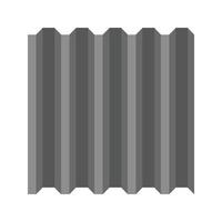 icône en niveaux de gris plat en tôle métallique vecteur