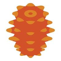 icône de pomme de pin d'hiver, style isométrique vecteur