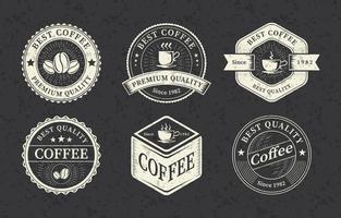 collection de logos de café vintage vecteur