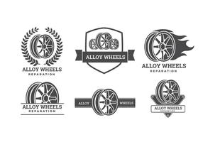 Logos de roue en alliage vecteur gratuit