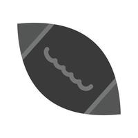 icône de football plat en niveaux de gris vecteur