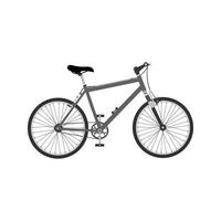 icône de cyclisme plat en niveaux de gris vecteur