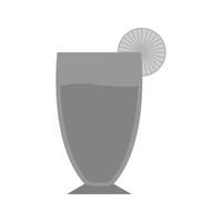 icône plate en niveaux de gris de bière artisanale vecteur